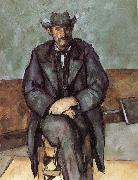 Paul Cezanne farmers sitting oil painting picture wholesale